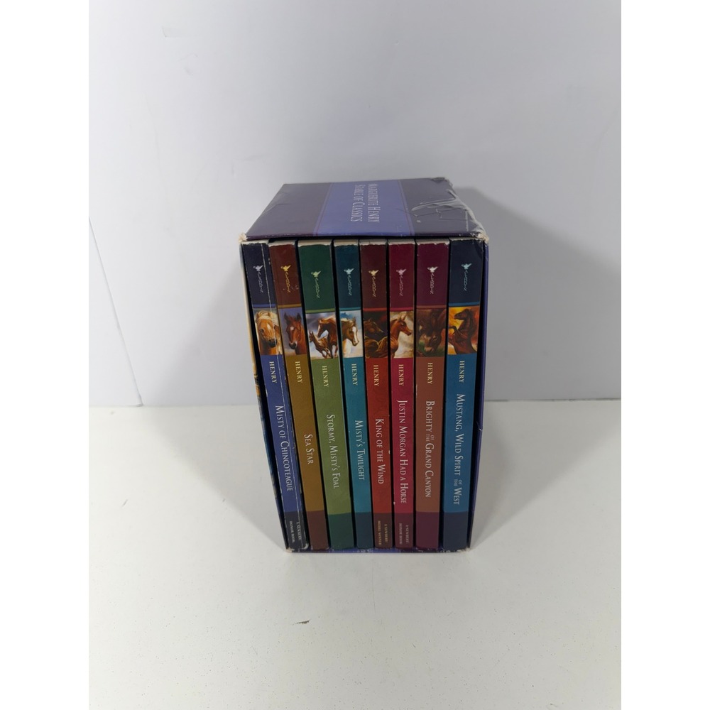 Marguerite Henry Stable of Classics 8-Book Box Set Horses Misty Chincoteague PB